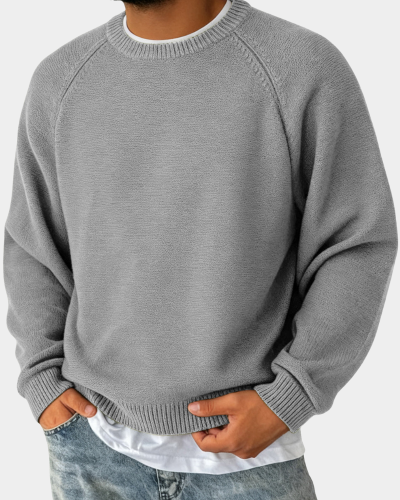 Evander | Suéter simples com decote redondo