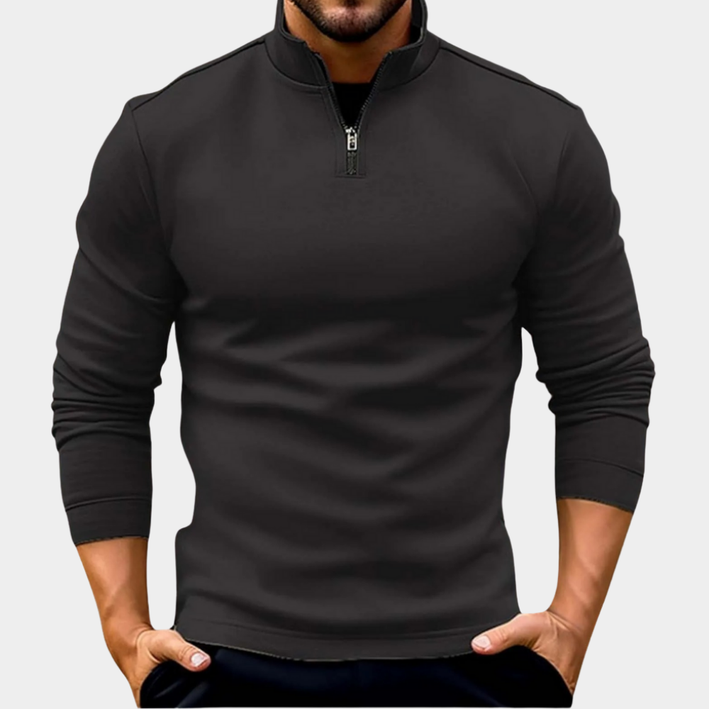 Karl | Pullover Premium com zip de um quarto