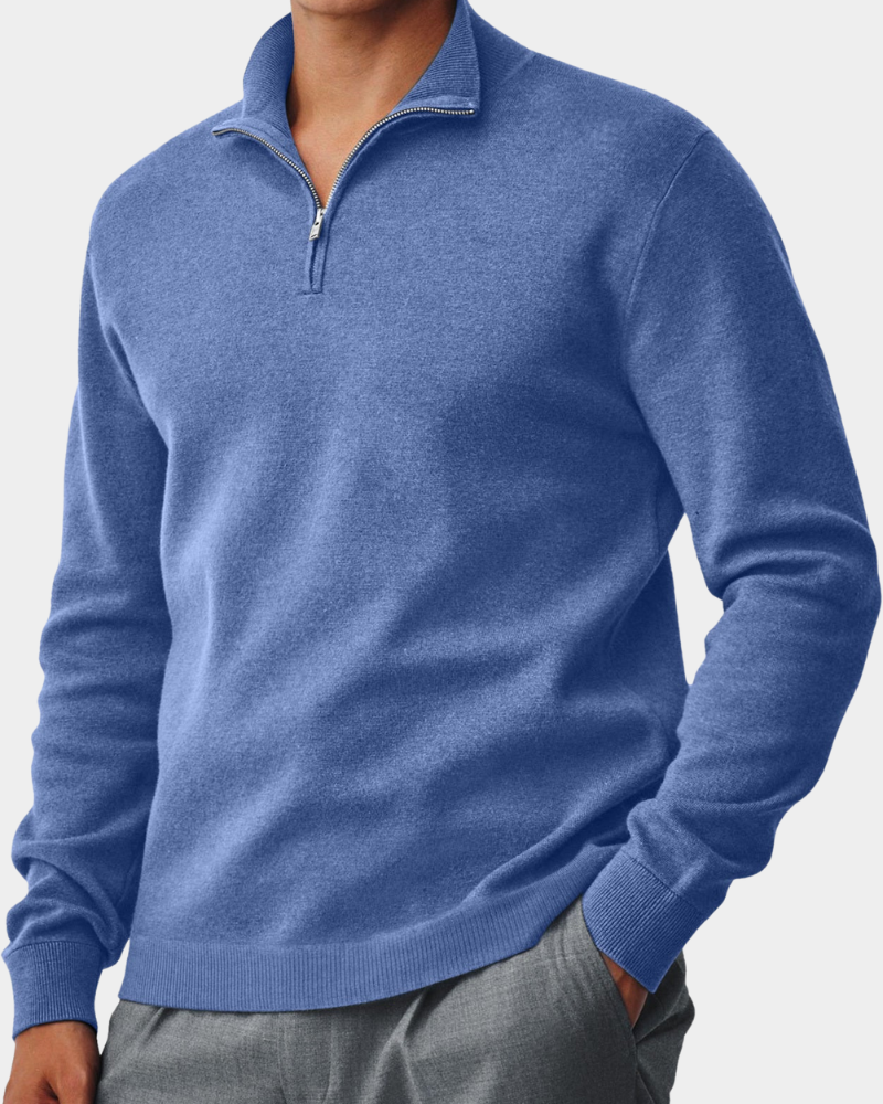 Corbin | Sweater com gola e fecho para conforto