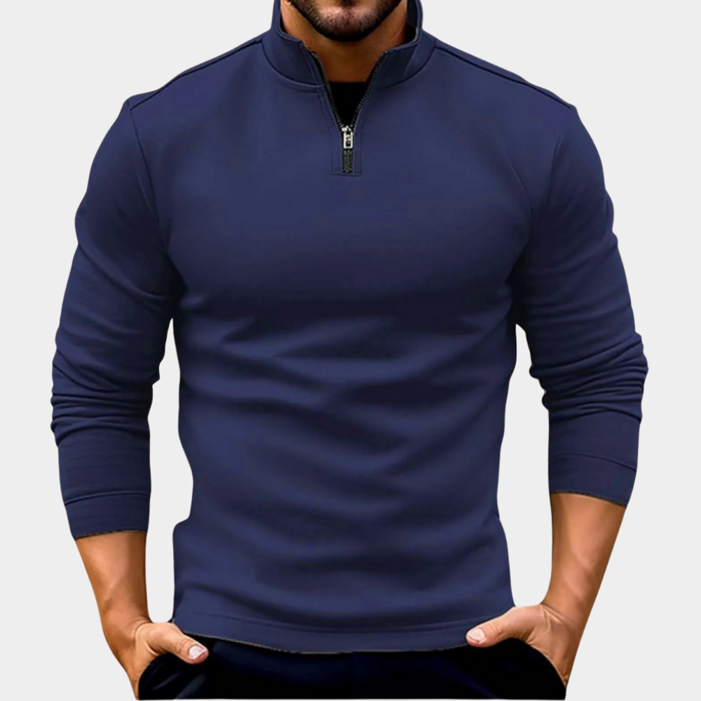 Karl | Pullover Premium com zip de um quarto