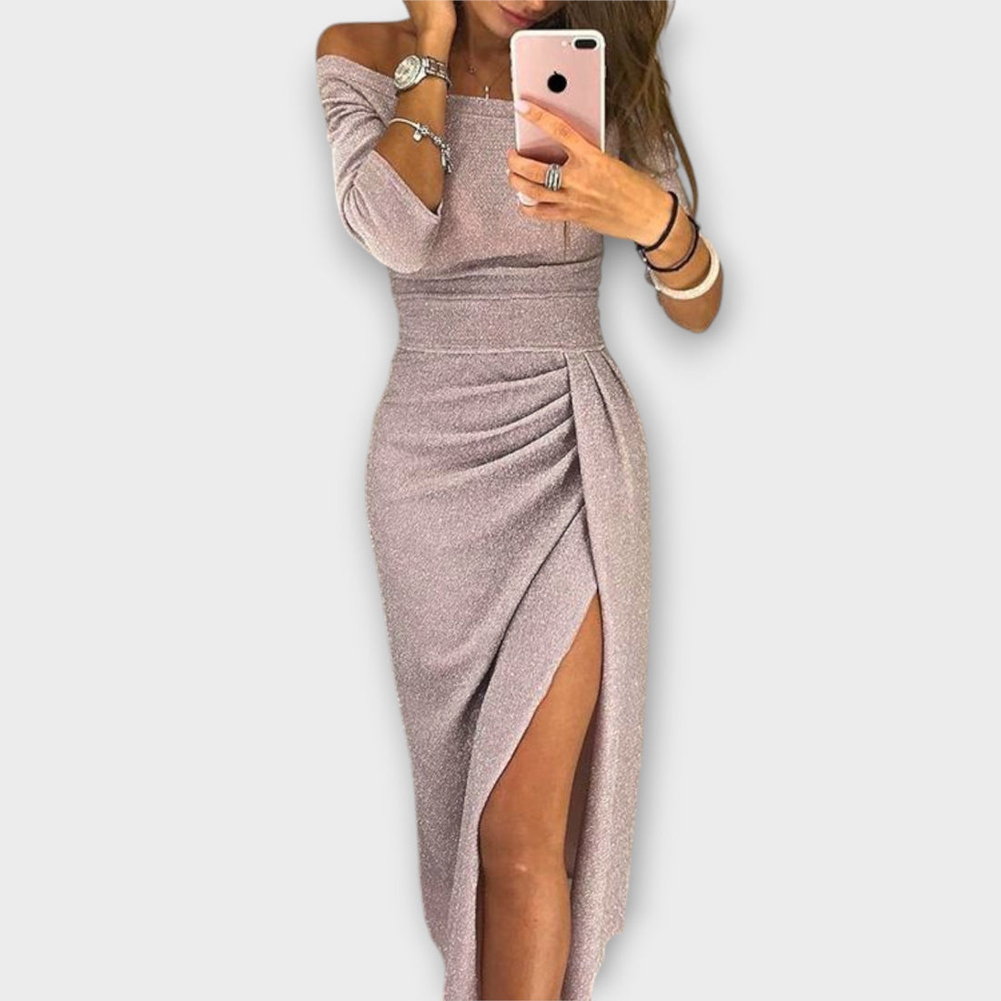 Lena - Vestido elegante sem ombros