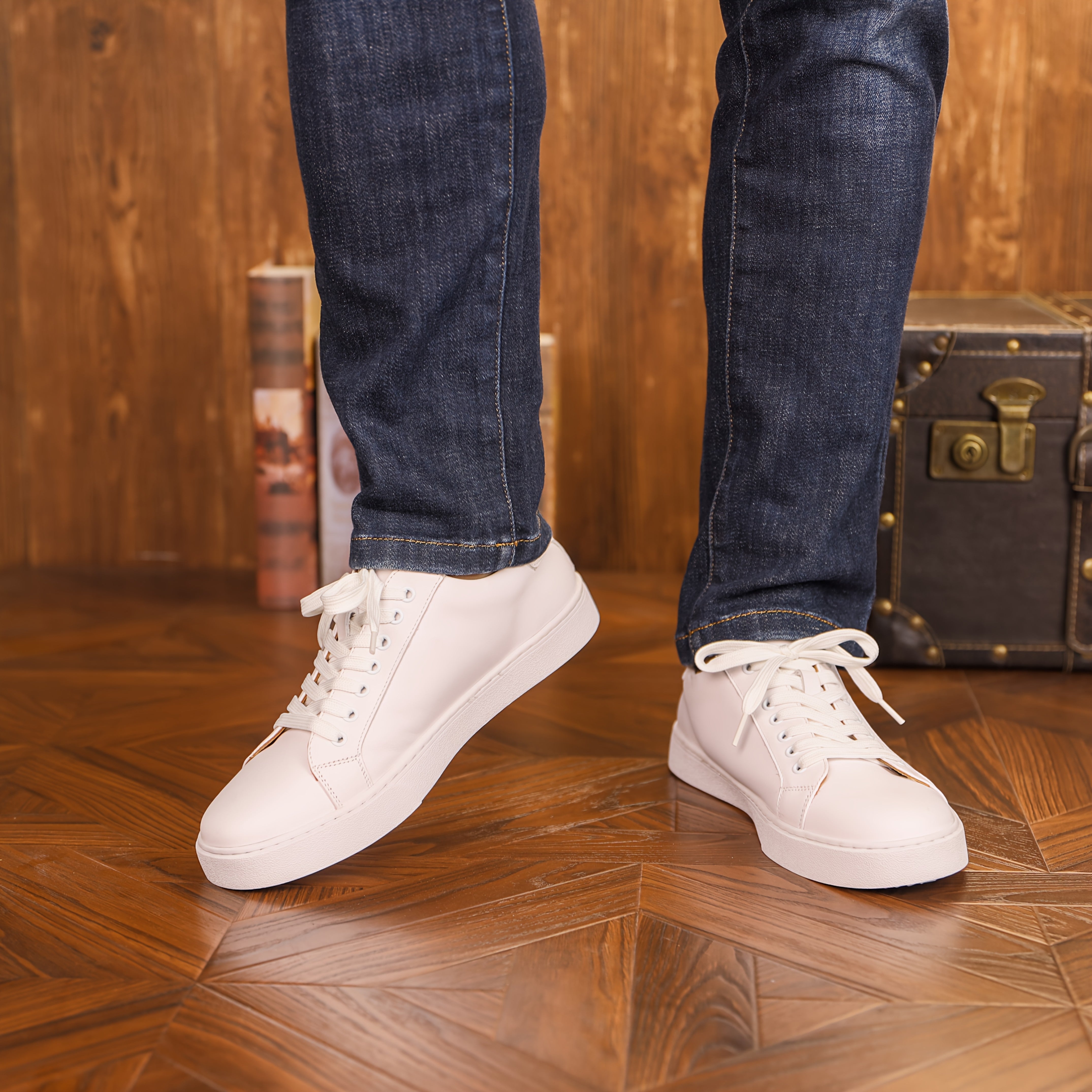 Sapatos Baixos em Couro para Homens