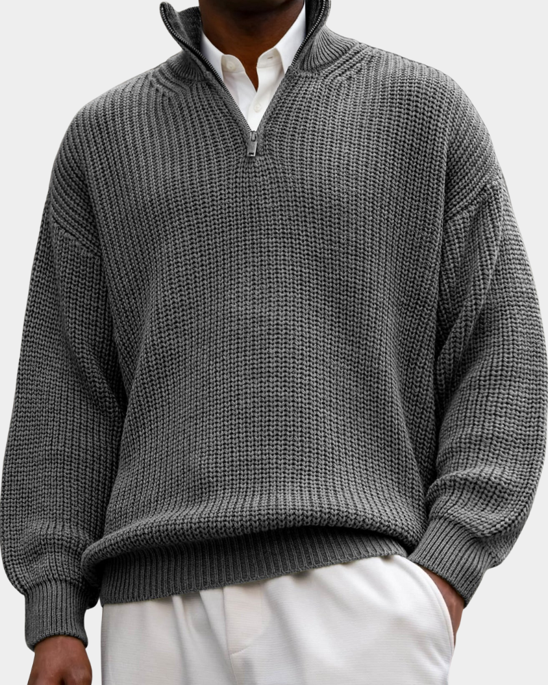 Julius | Camisa polo texturizada de manga longa