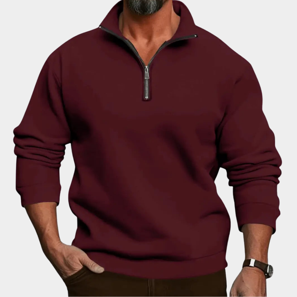 Reymond | Sweater com conforto durante todo o dia e fecho de zip