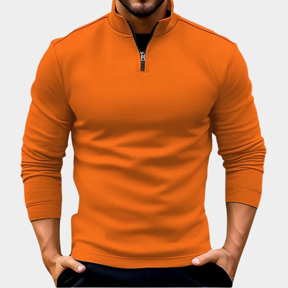 Karl | Pullover Premium com zip de um quarto