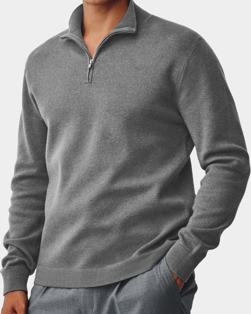 Corbin | Sweater com gola e fecho para conforto
