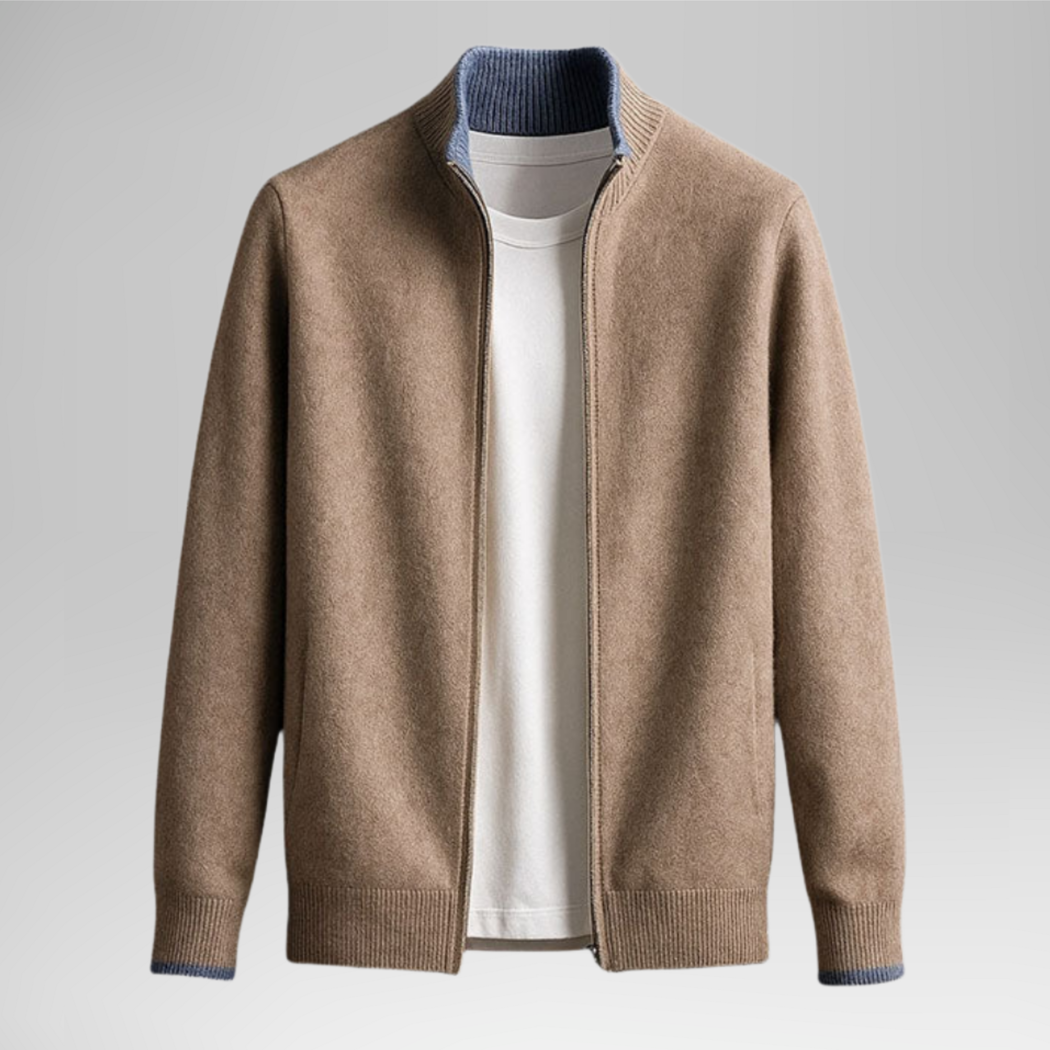 Harvey™ | Cárdigan elegante de lã com fecho