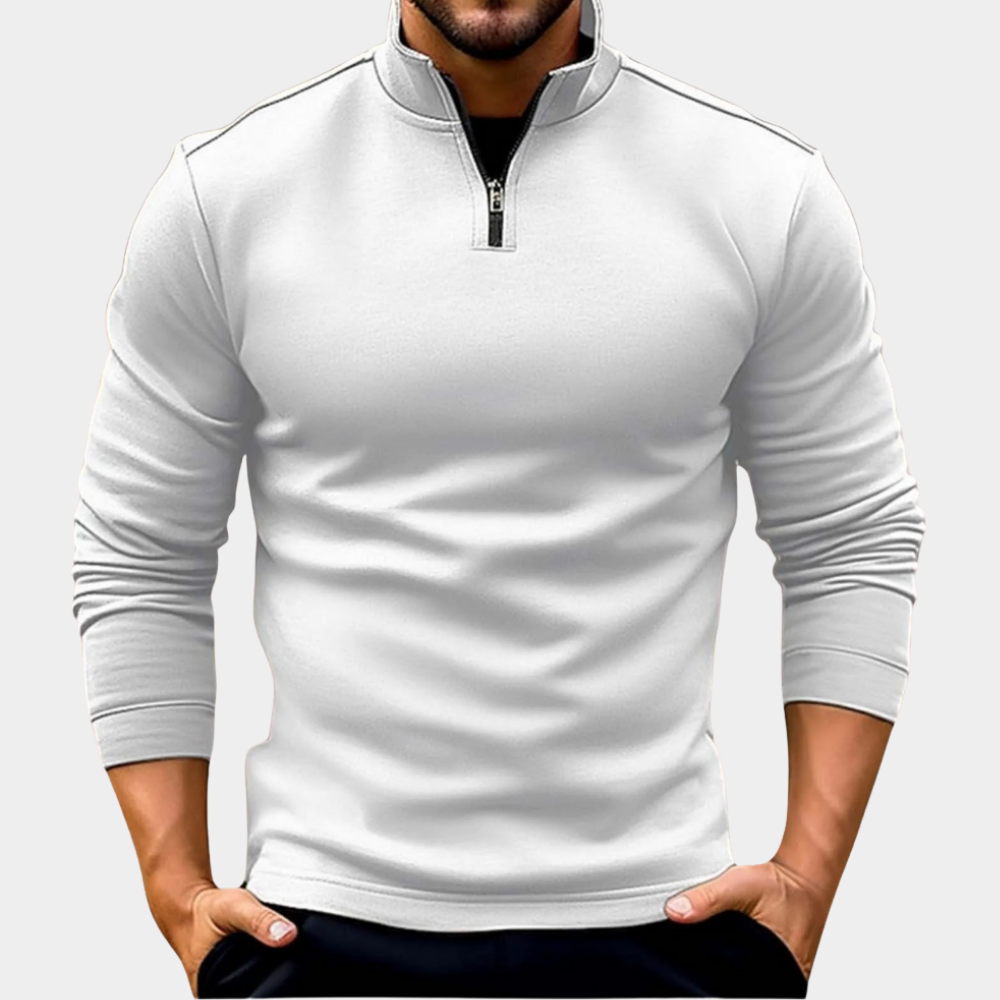 Karl | Pullover Premium com zip de um quarto