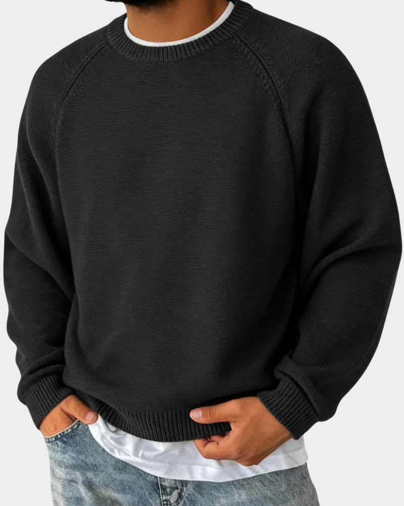 Evander | Suéter simples com decote redondo