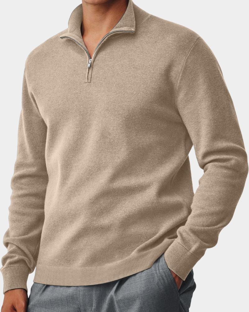 Corbin | Sweater com gola e fecho para conforto