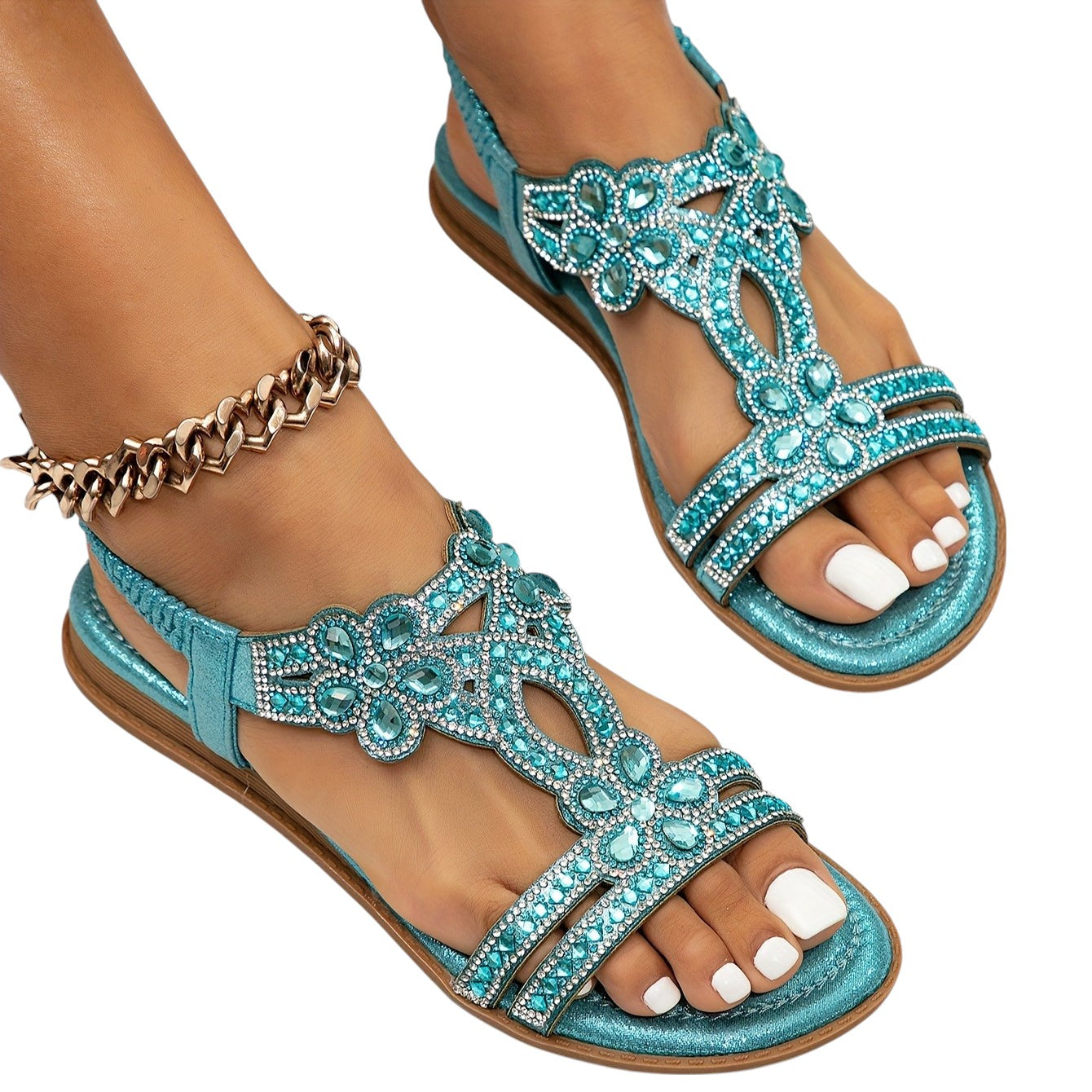 Julia - Sandálias Ortopédicas Brilho e Elegância