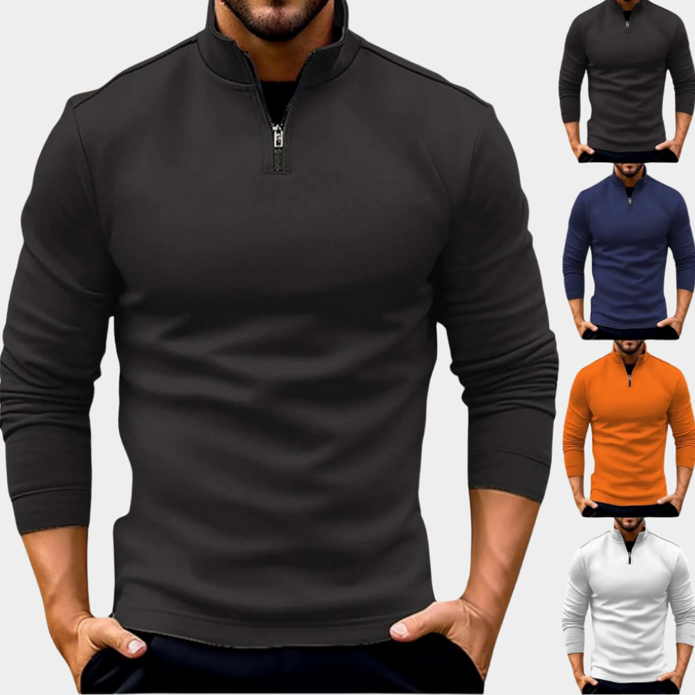 Karl | Pullover Premium com zip de um quarto