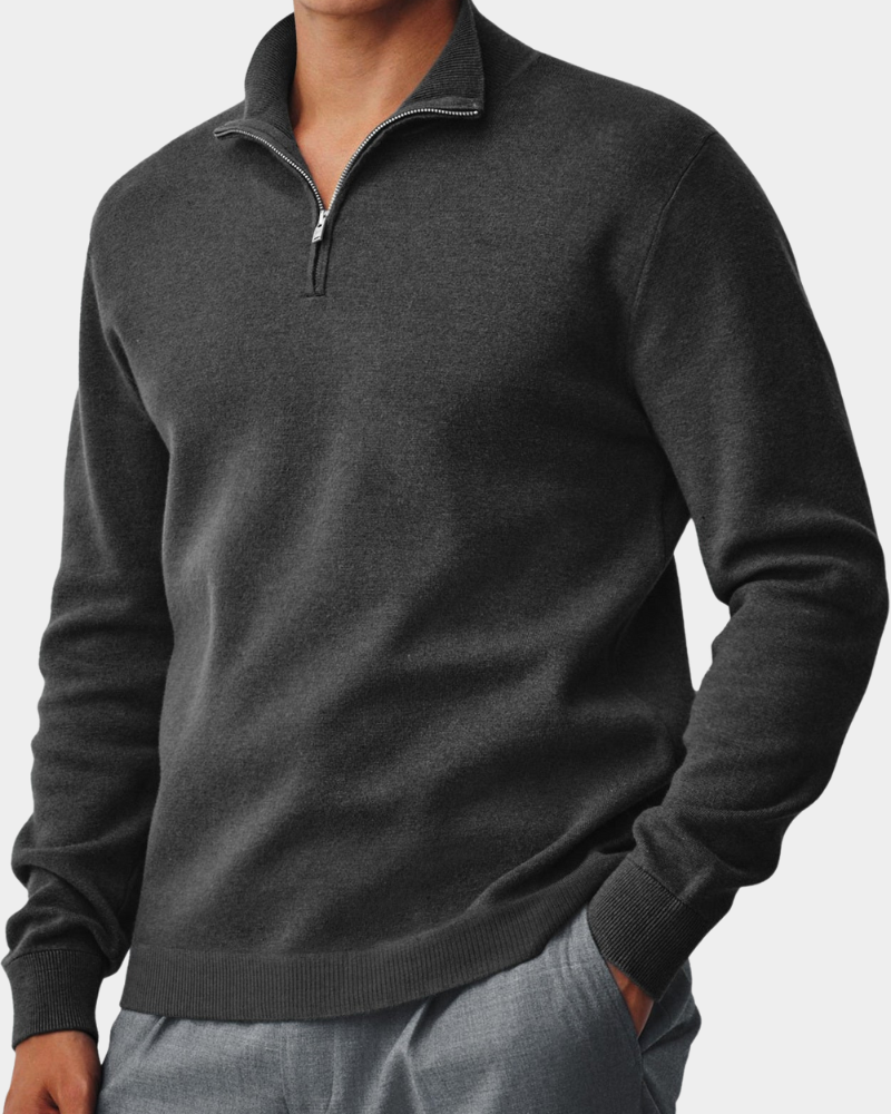 Corbin | Sweater com gola e fecho para conforto