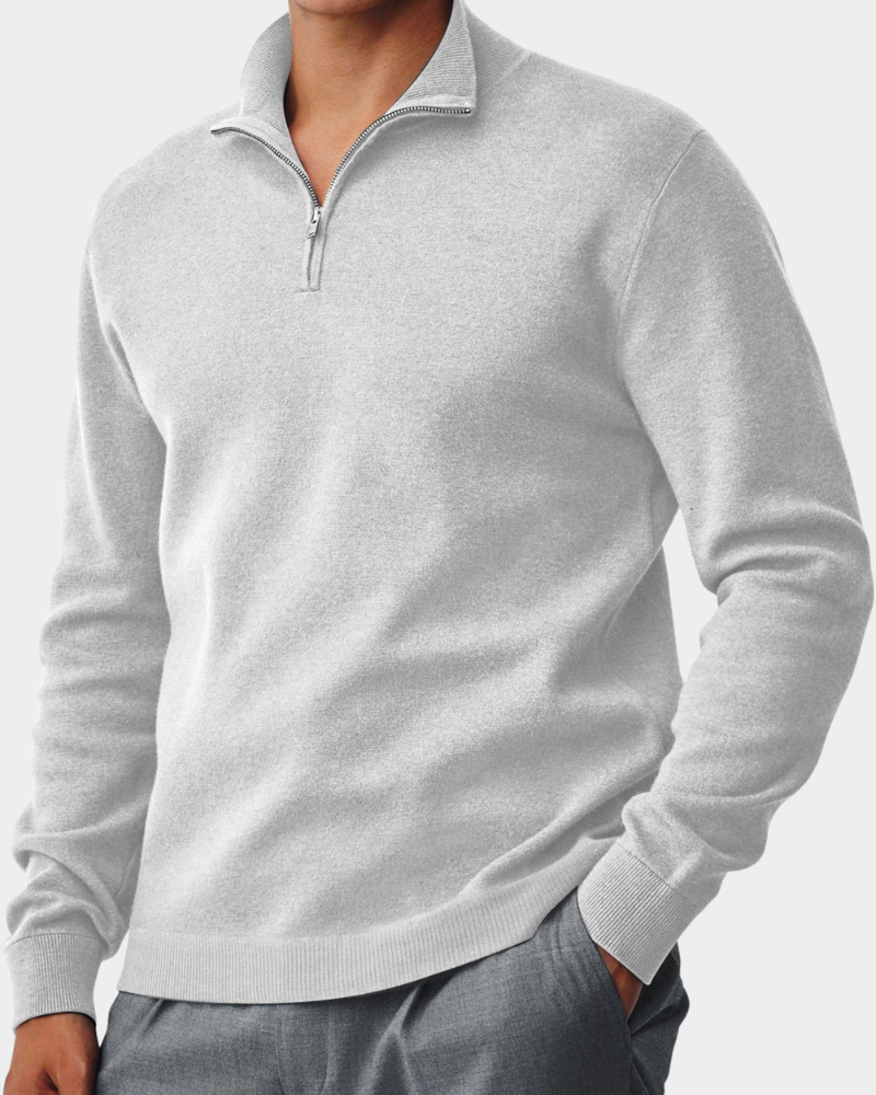 Corbin | Sweater com gola e fecho para conforto