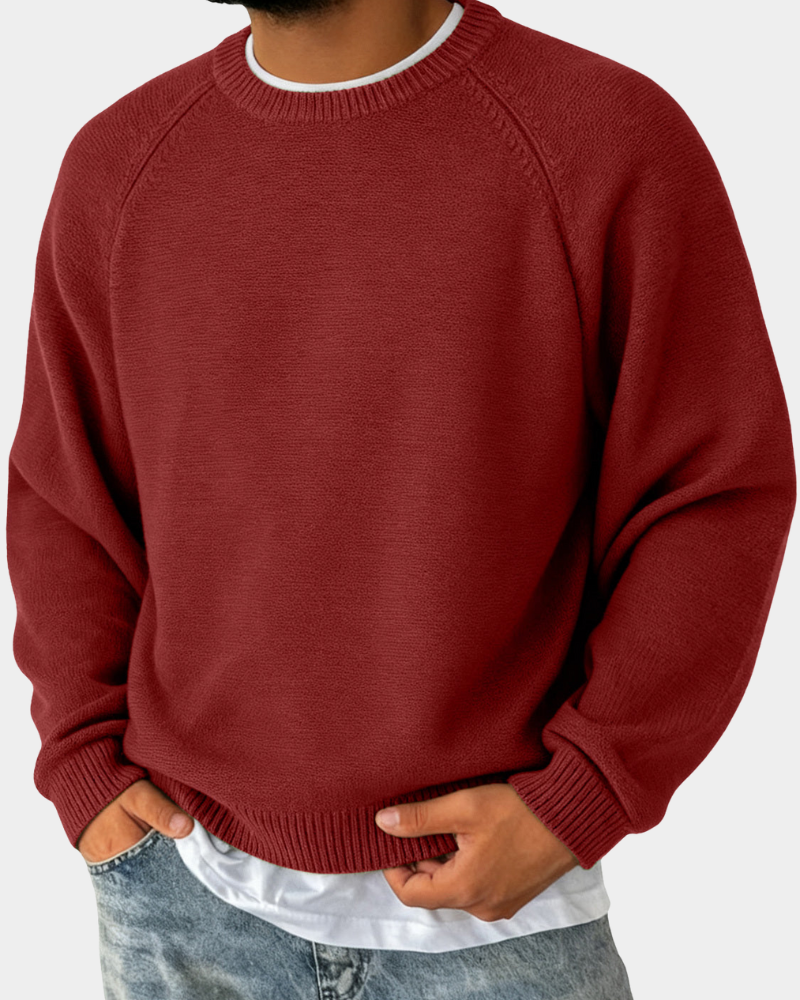 Evander | Suéter simples com decote redondo