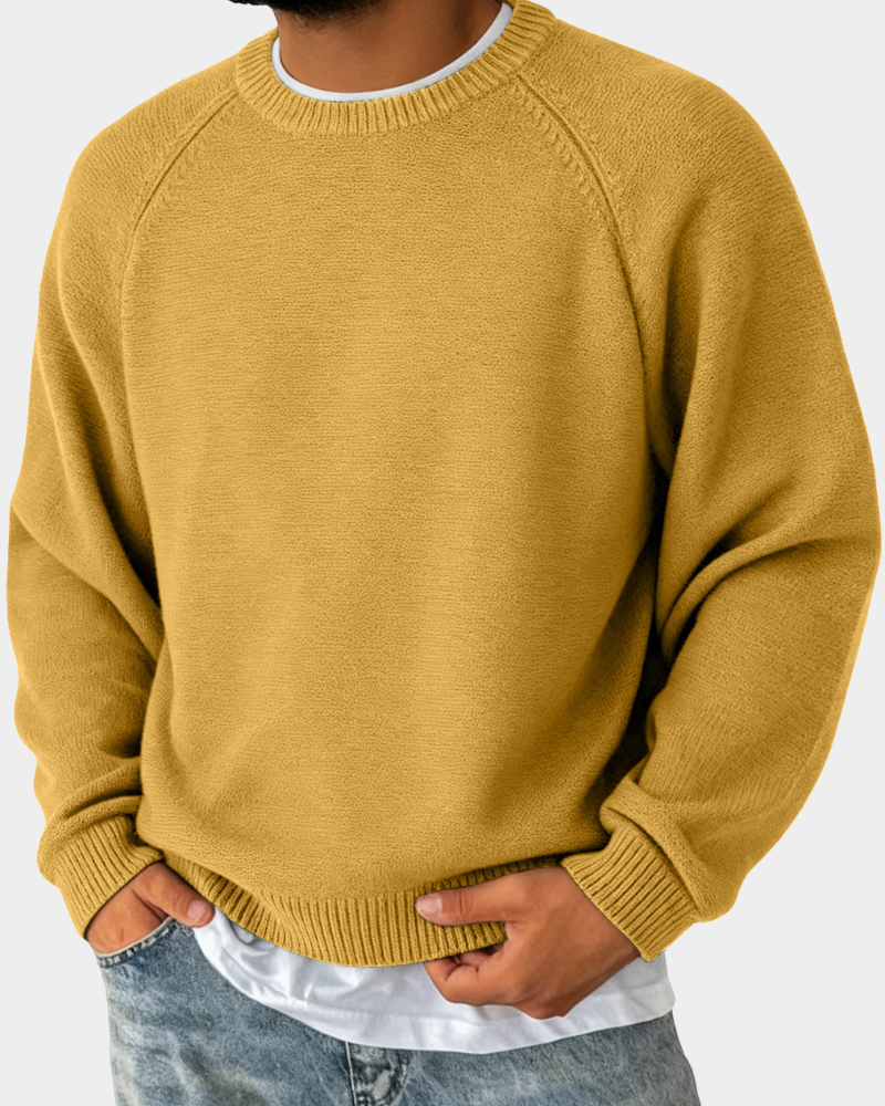 Evander | Suéter simples com decote redondo