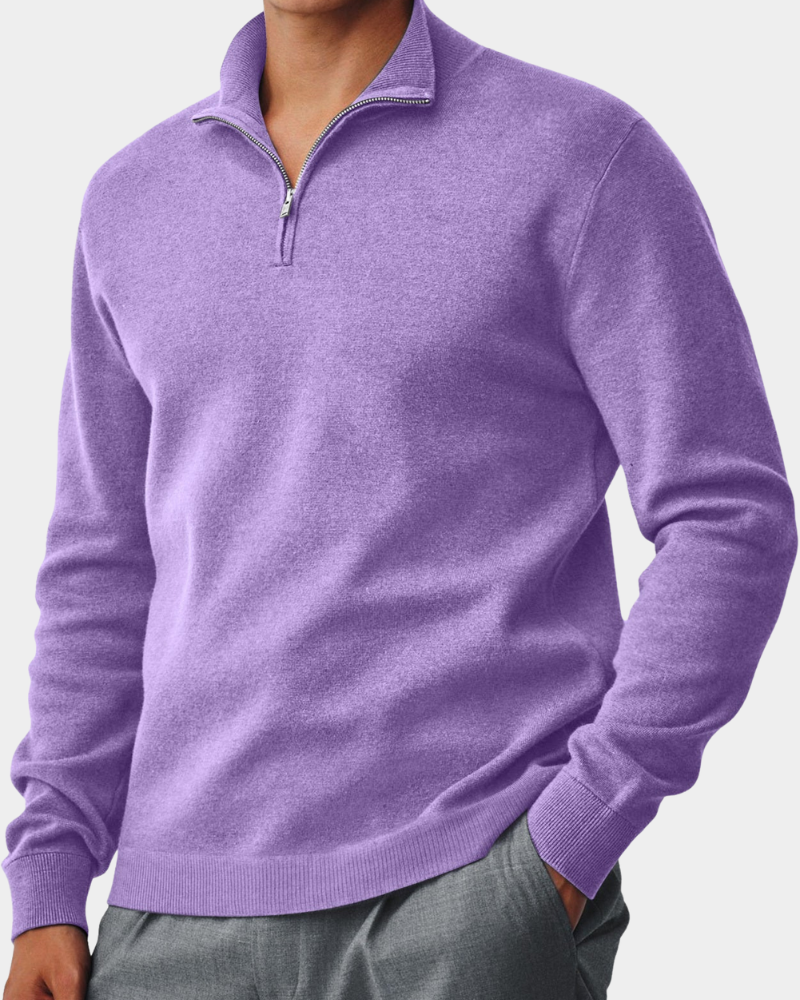 Corbin | Sweater com gola e fecho para conforto