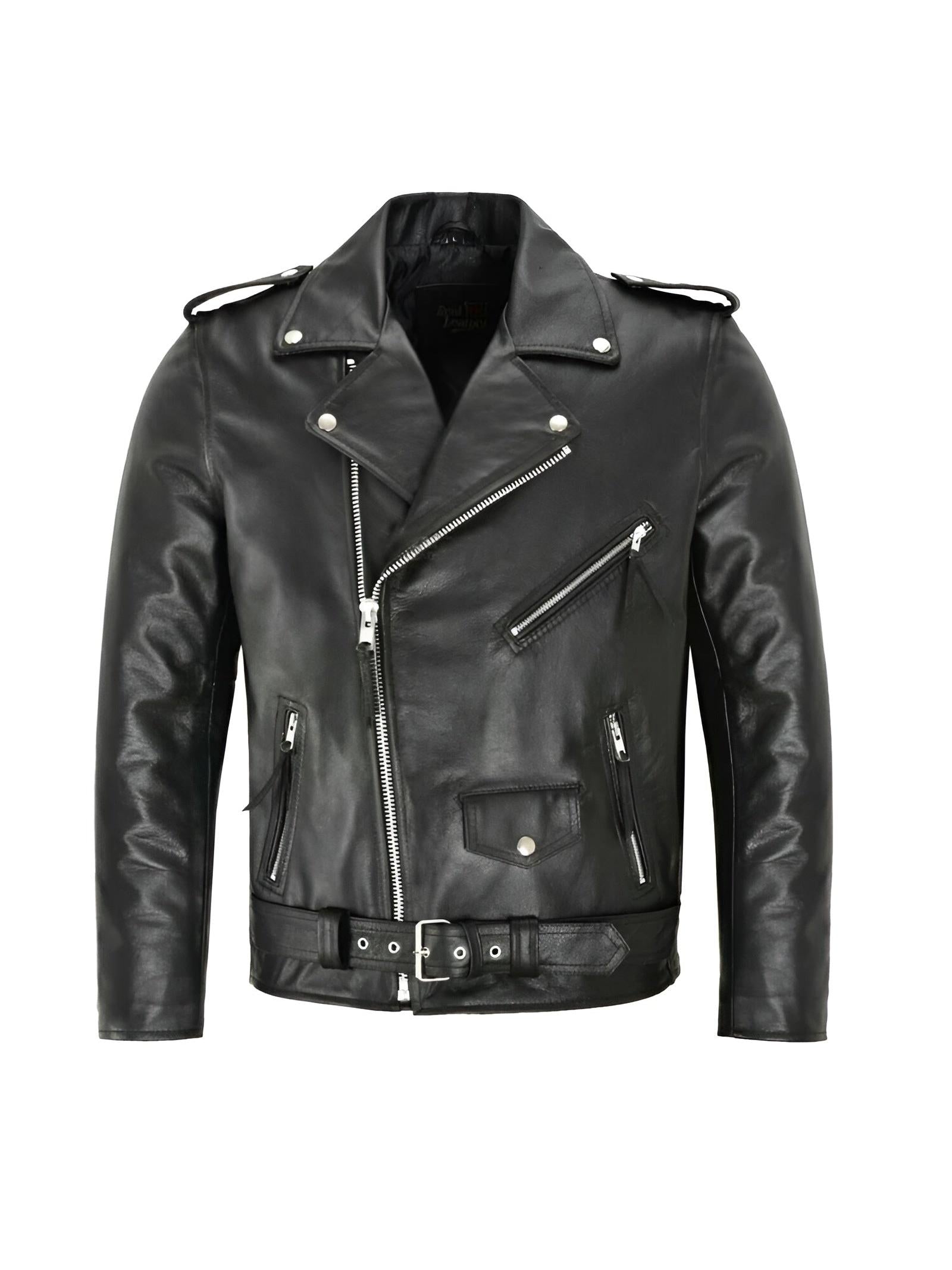 Austin™ | Jaqueta de Couro Clássica Biker