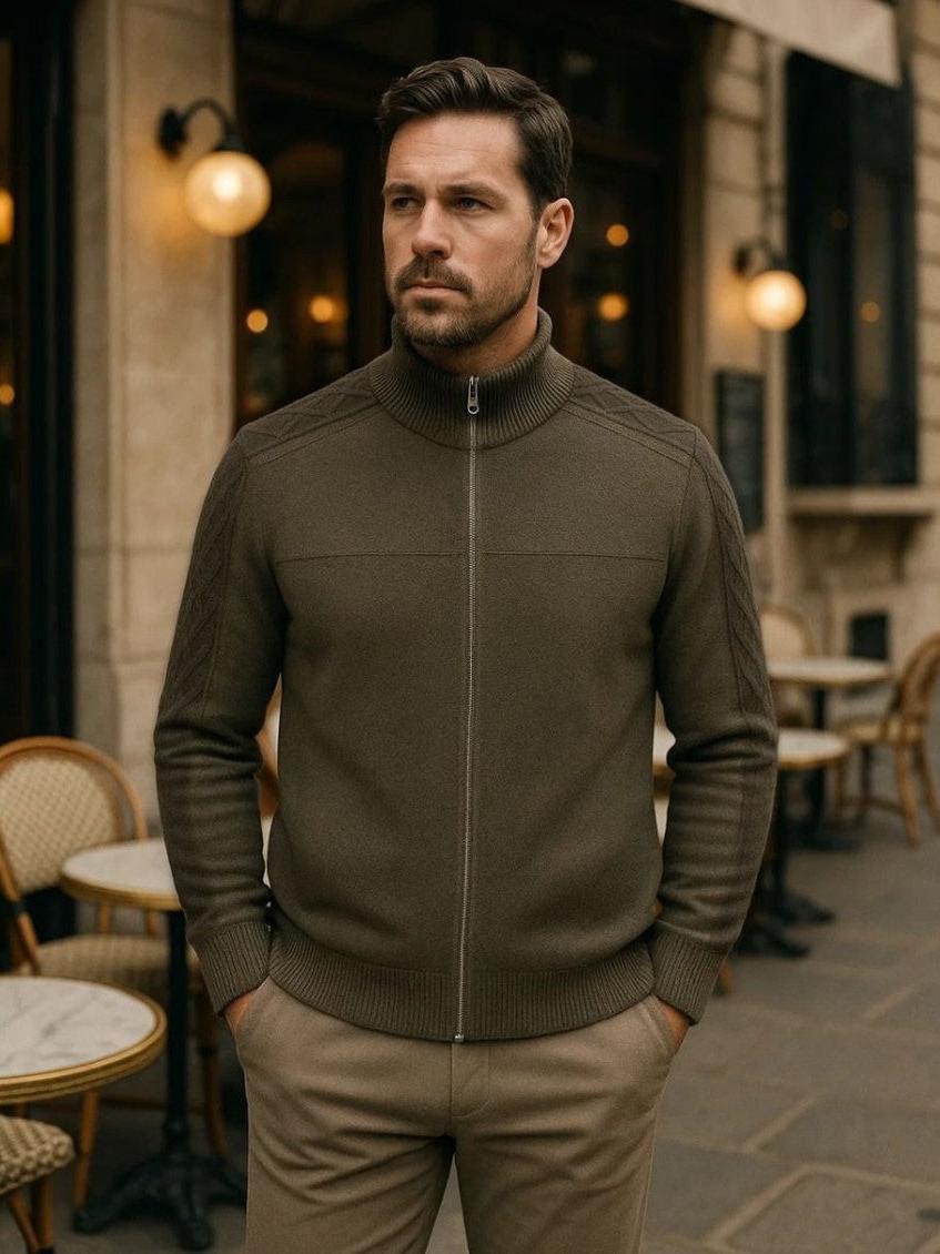 Magnus™ | Sweatshirt de Caxemira com Zíper