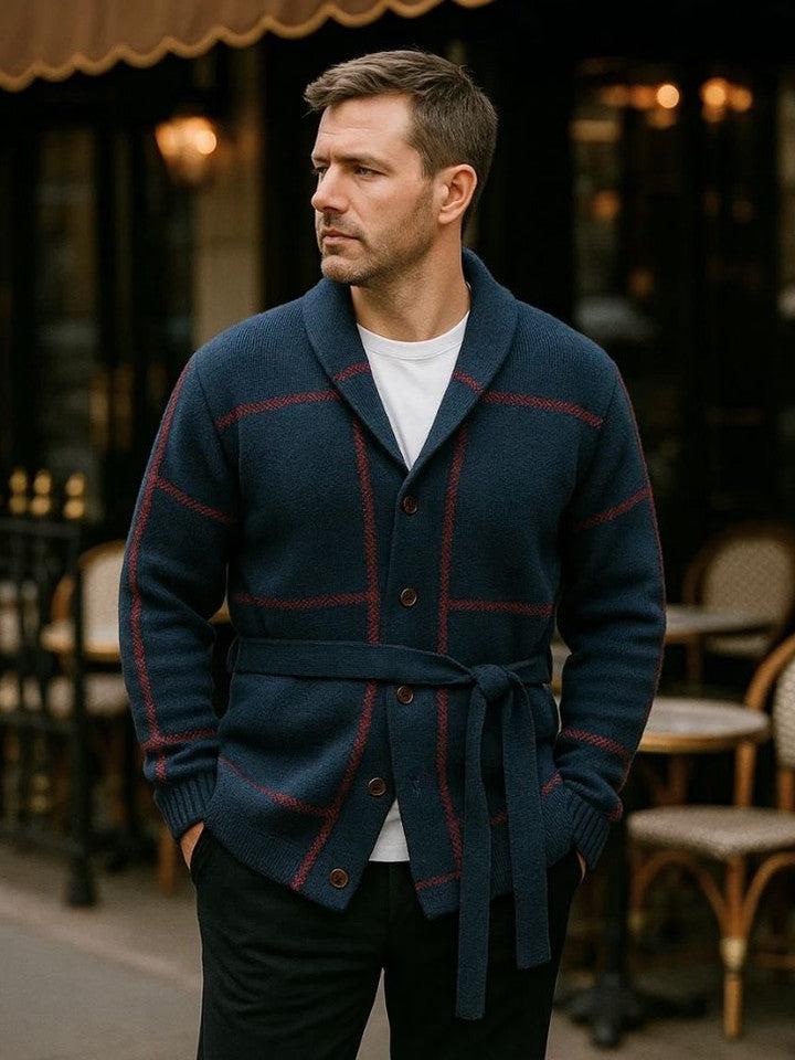 Rom™ | Casaco de malha com cinto