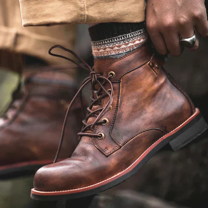 Fanum | Botas para Homem a Bico Redondo Retro
