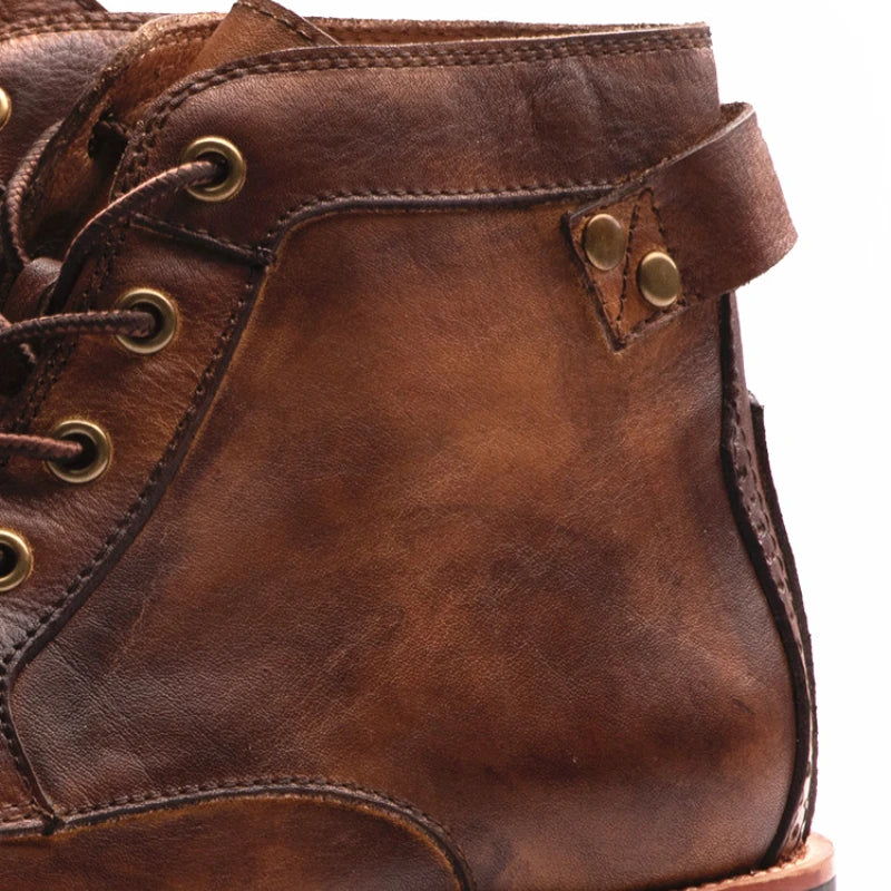 Fanum | Botas para Homem a Bico Redondo Retro