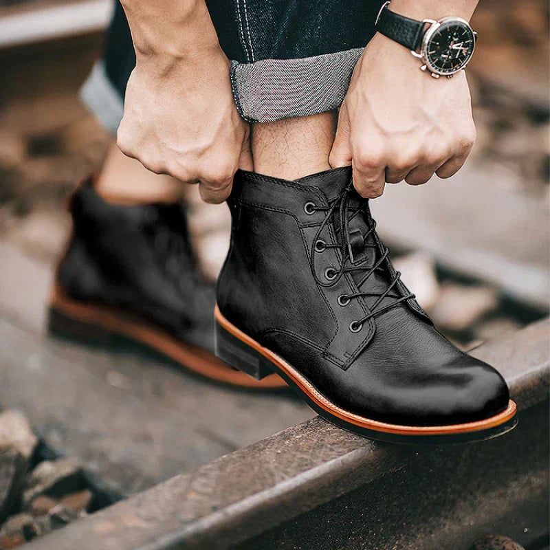 Fanum | Botas para Homem a Bico Redondo Retro