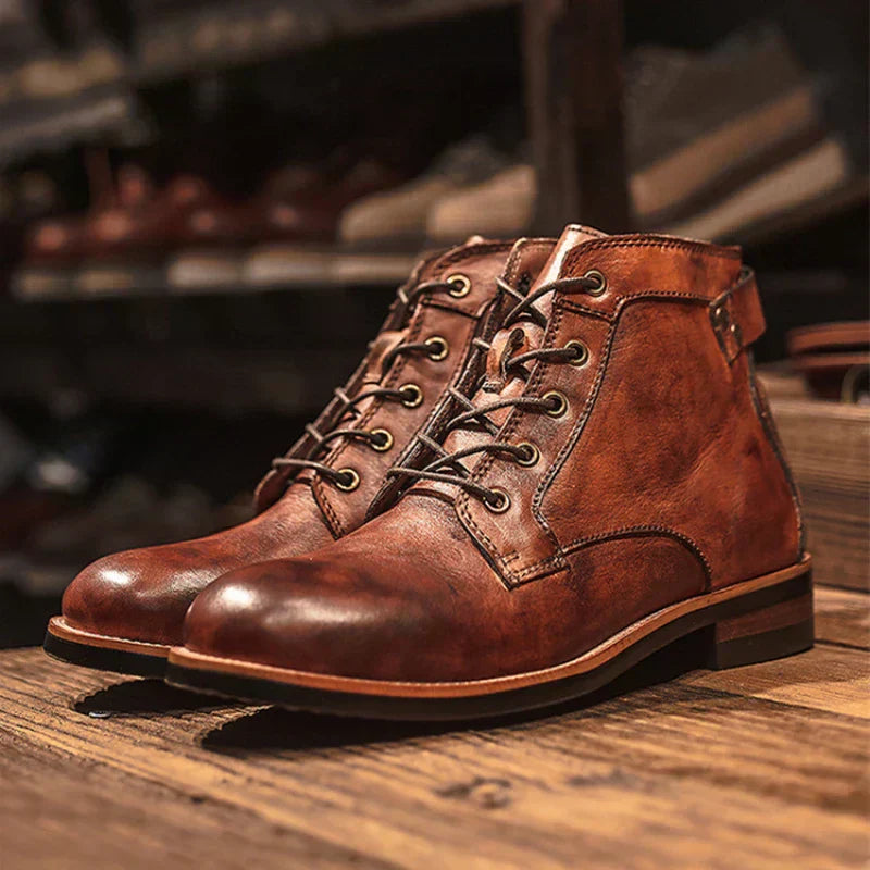 Fanum | Botas para Homem a Bico Redondo Retro