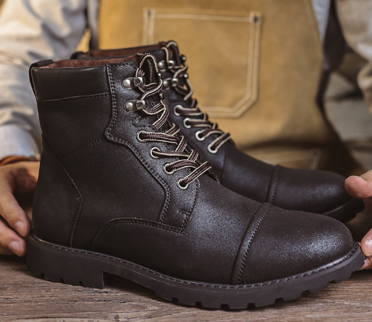 Colton™ | Botas de couro para homens premium
