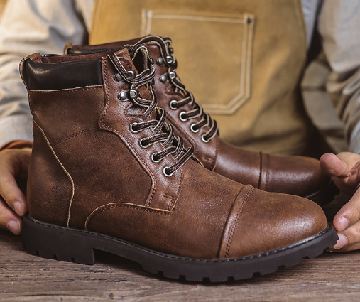 Colton™ | Botas de couro para homens premium