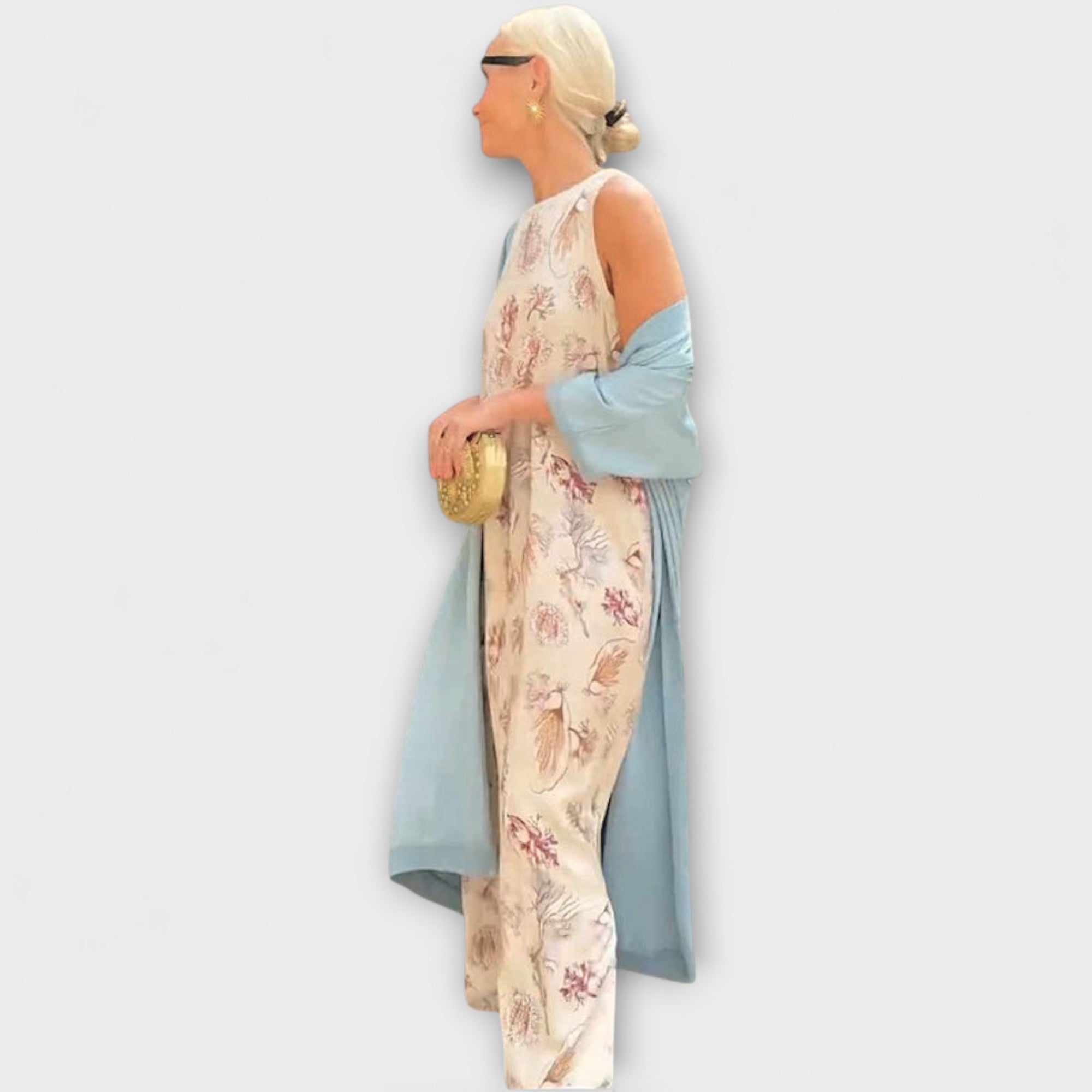 Julia – Vestido maxi com casaco a condizer